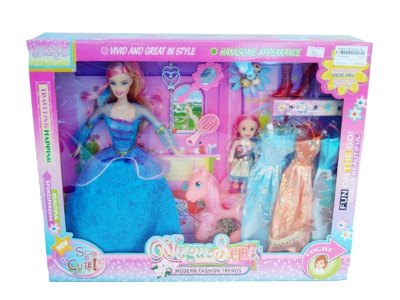 BENDABLE DOLL W/ACCESSORIES 3 ASST. - HP1000639