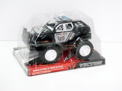 FRICTION POLICE CAR (SILVER,BLACK) - HP1000744