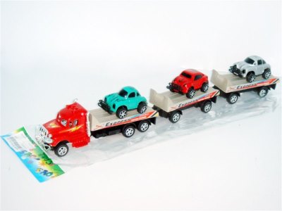 FRICTION CONTAINER W/3 CARS 4 ASST. - HP1000932