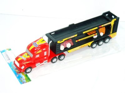 FRICTION TRUCK W/2 CAR (2 COLOR) - HP1001163