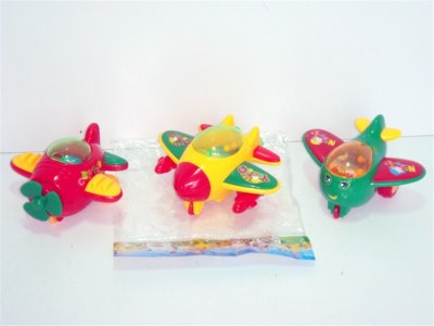 FRICTION CARTOON PLANE 3ASST.RED/YELLOW/GREEN - HP1001174