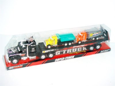 FRICTION TRUCK W/2 CONSTRUCTION CAR (3 COLOR) - HP1001177