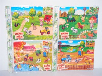 FARM PUZZLE 4 ASST. - HP1001305