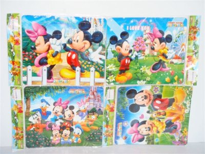 MICKEY PUZZLE 4 ASST. - HP1001306