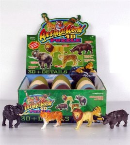 3D PUZZLE (12PCS WILD ANIMALS) - HP1001417