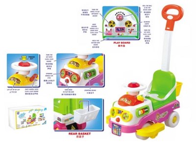 BABY CAR W/SOUND & PUSH HANDLE - HP1001541