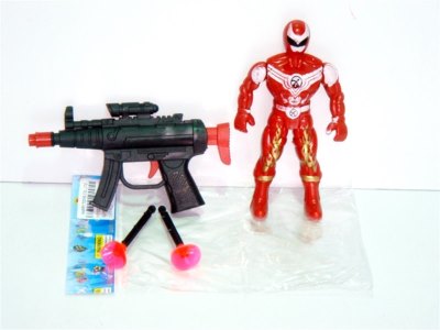 SUPER SOLDIER W/SOFT SHOOTING GUN - HP1001565