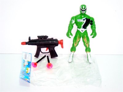 SUPER POLIC MAN W/LIGHT & SOFT SHOOTING GUN - HP1001568