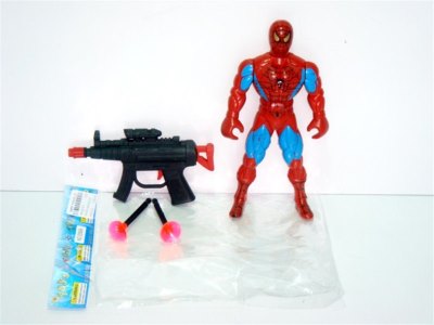 SPIPDER MAN W/LIGHT & SOFT SHOOTING GUN - HP1001574