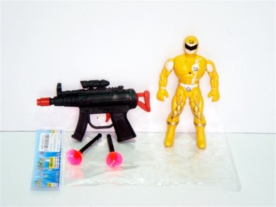 SUPER SOLDIER W/LIGHT & SOFT SHOOTING GUN  - HP1001581