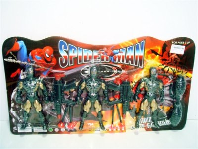 SPIDERMAN SET W/LIGHT & SOFT SHOOTING GUN - HP1001636