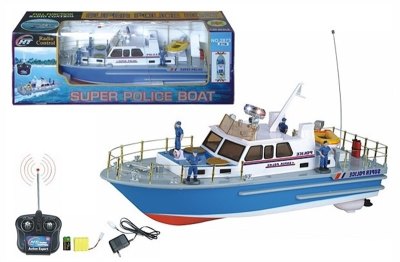 4 FUNCTION R/C POLICE BOAT - HP1002441