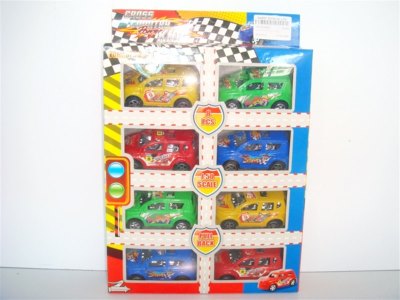 PULL BACK RACING CAR 4ASST.(8PCS) - HP1004005