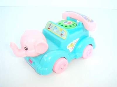 PULL LINE ELEPHANT PHONE W/BELL (2COLOR) - HP1004230