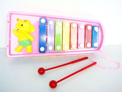 MUSICAL XYLOPHONE PINK/GREEN/YELLOW - HP1004301