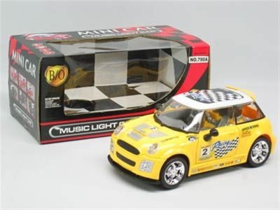 B/O OPEN THREE DOOR CAR W/MUSIC & SOUND & LIGHT YELLOW/BLACK - HP1004685