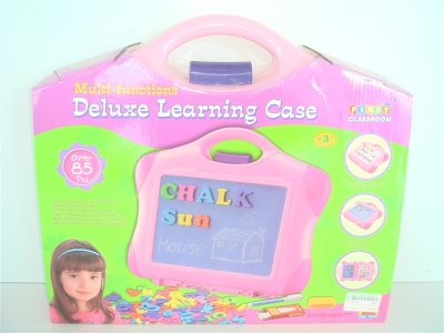 85PCS MULTIFUNCTION LEARNING CASE PINK YELLOW - HP1004871