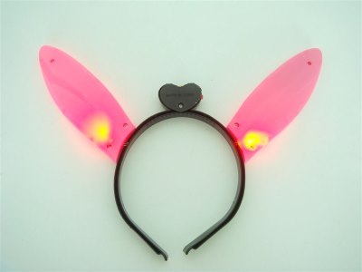 RABIT EAR HAIRPIN W/RED LIGHT  - HP1004947