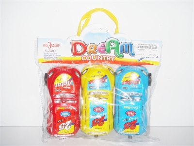 PULL STRING RACING CAR YELLOW BLUE RED  - HP1004971