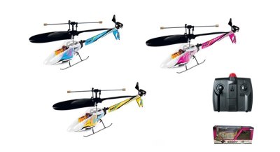 2FUNCTION MINI R/C HELICOPTER W/LIGHT RED/YELLOW/BLUE - HP1005014