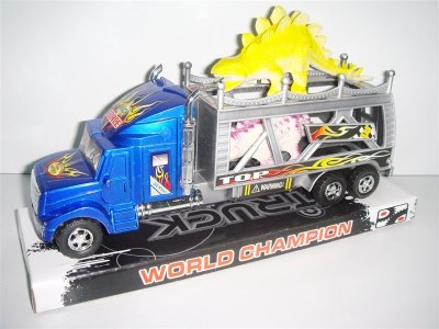 FRICTION PLATING TRUCK W/2PCS DINOSAUR - HP1005166