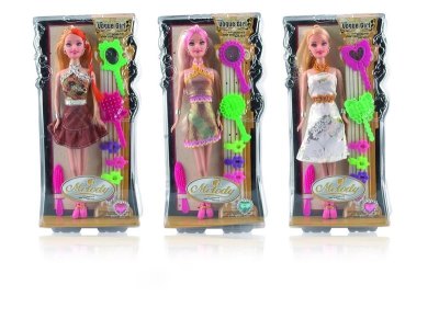 3 ASST. BENDABLE DOLL  - HP1005481