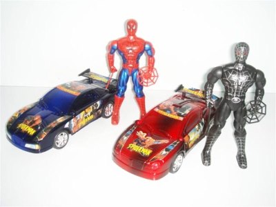 FRICTION CAR & SPIDER MAN W/ LIGHT - HP1005539