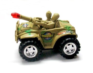 PULL LINE MILITARY TANK W/CANDY HOLDER GREEN/YELLOW - HP1005562