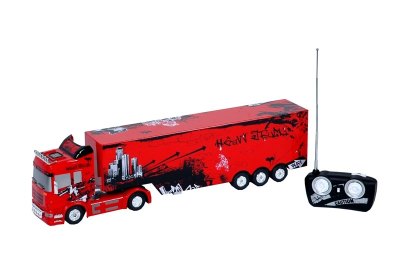 1:32 SCALE 6 FUNCTION RADIO  CONTROL CONTAINER TRUCK SOUND & LIGHT  - HP1005941