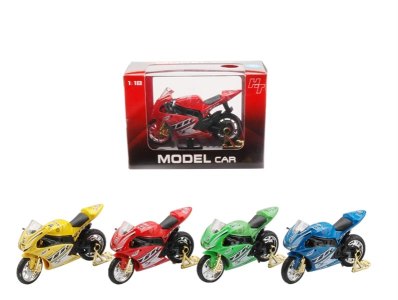 FREE WAY DIE CAST MOTOR W/LIGHT & MUSIC 4COLOR - HP1006047