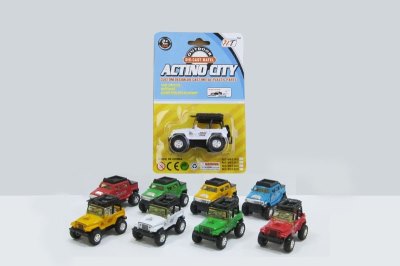 PULL BACK DIE CAST JEEP 5COLOR - HP1006092