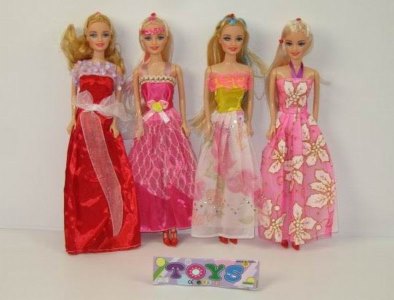 4 ASST. BENDABLE DOLL - HP1006158