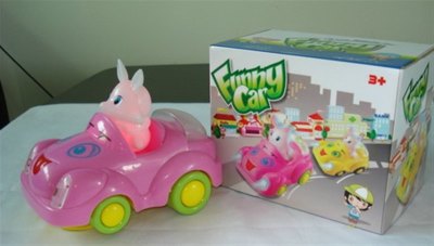 CARTOON RABBIT CAR W/MUSIC & LIGHT - HP1007222