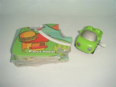WIND UP PUZZLE RAIL CAR/ BUS/ BOAT / FLYING DISK  4ASST. - HP1007256