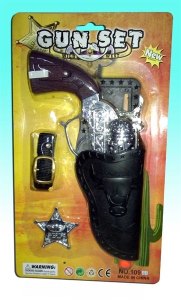 COWBOY GUN PLAY SET W/IC (PLATING) - HP1007586