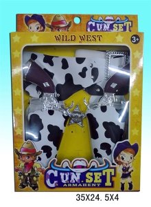 COWBOY GUN PLAY SET (PLATING) - HP1007595