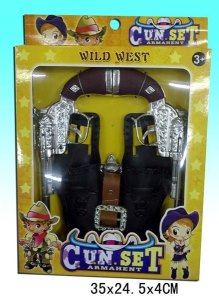 COWBOY GUN PLAY SET (PLATING) - HP1007600