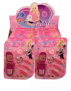 BEAUTY SET W/MOBILPHONE 8PCS/DISPLAY BOX  - HP1007728