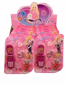 BEAUTY SET W/MOBILPHONE INCLUDED BUTTON CELL (8PCS/DISPLAY BOX) - HP1007732