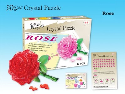 ASSEMBLE CRYSTAL PUZZLE (ROSE) 4COLOR - HP1007759