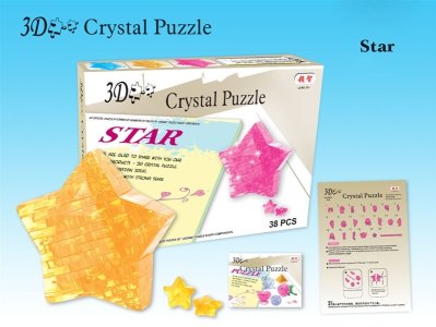 ASSEMBLE CRYSTAL PUZZLE (STARFISH) 3COLOR - HP1007762