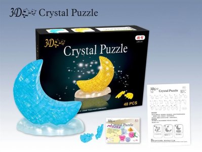 ASSEMBLE CRYSTAL PUZZLE (MOON) 2COLOR - HP1007783