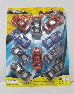 PULL BACK RACING CAR 4ASST.10PCS - HP1008117