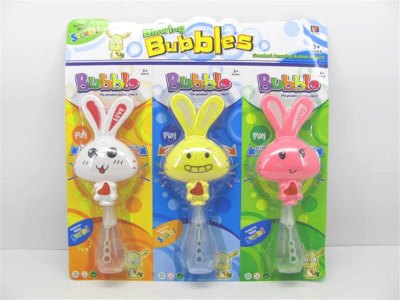 3/S RABBIT SHAPE BUBBLE 3COLOR - HP1008174