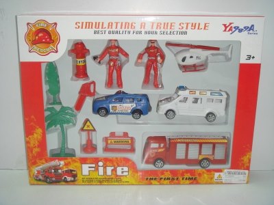 FRICTION FIRE ENGINE PLAY SET 2ASST. - HP1008456