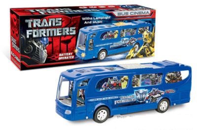 B/O TRANSFORMERS BUS W/ROLLING BLIND & LIGHT & MUSIC - HP1008730