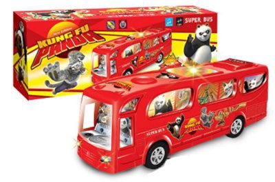 B/O KUNG FU PANDA BUS W/ROLLING BLIND & LIGHT & MUSIC - HP1008748