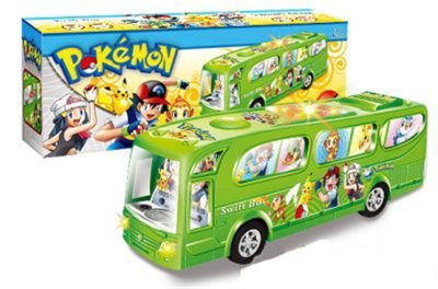 B/O POKEMON BUS W/ROLLING BLIND & LIGHT & MUSIC - HP1008751