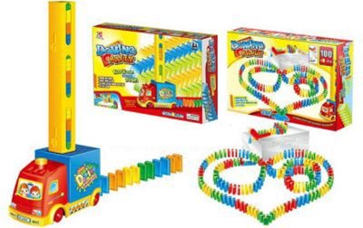 B/O DOMINO CAR W/SLINGSHOT PLAY SET - HP1008798