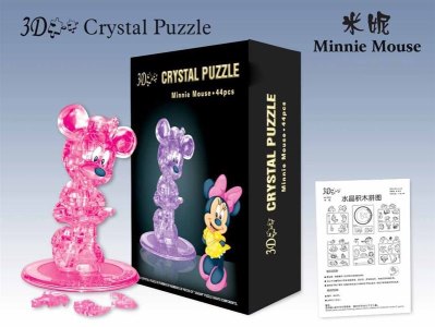 ASSEMBLE CRYSTAL PUZZLE (MINNY) PINK/PURPLE - HP1009793